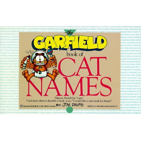 Pre-Owned The Garfield Book of Cat Names Paperback
