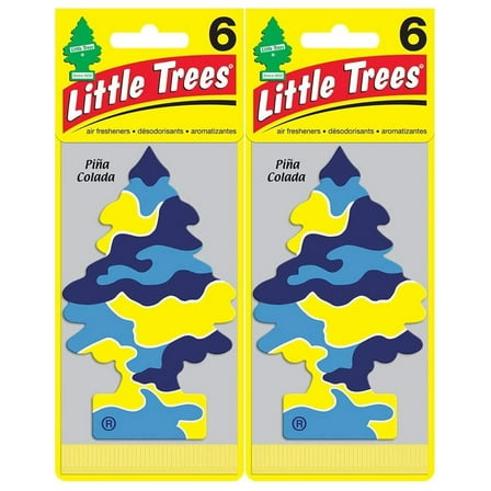 LITTLE TREES Car Air Freshener Hanging Tree, Piña Colada  (12 Pack)