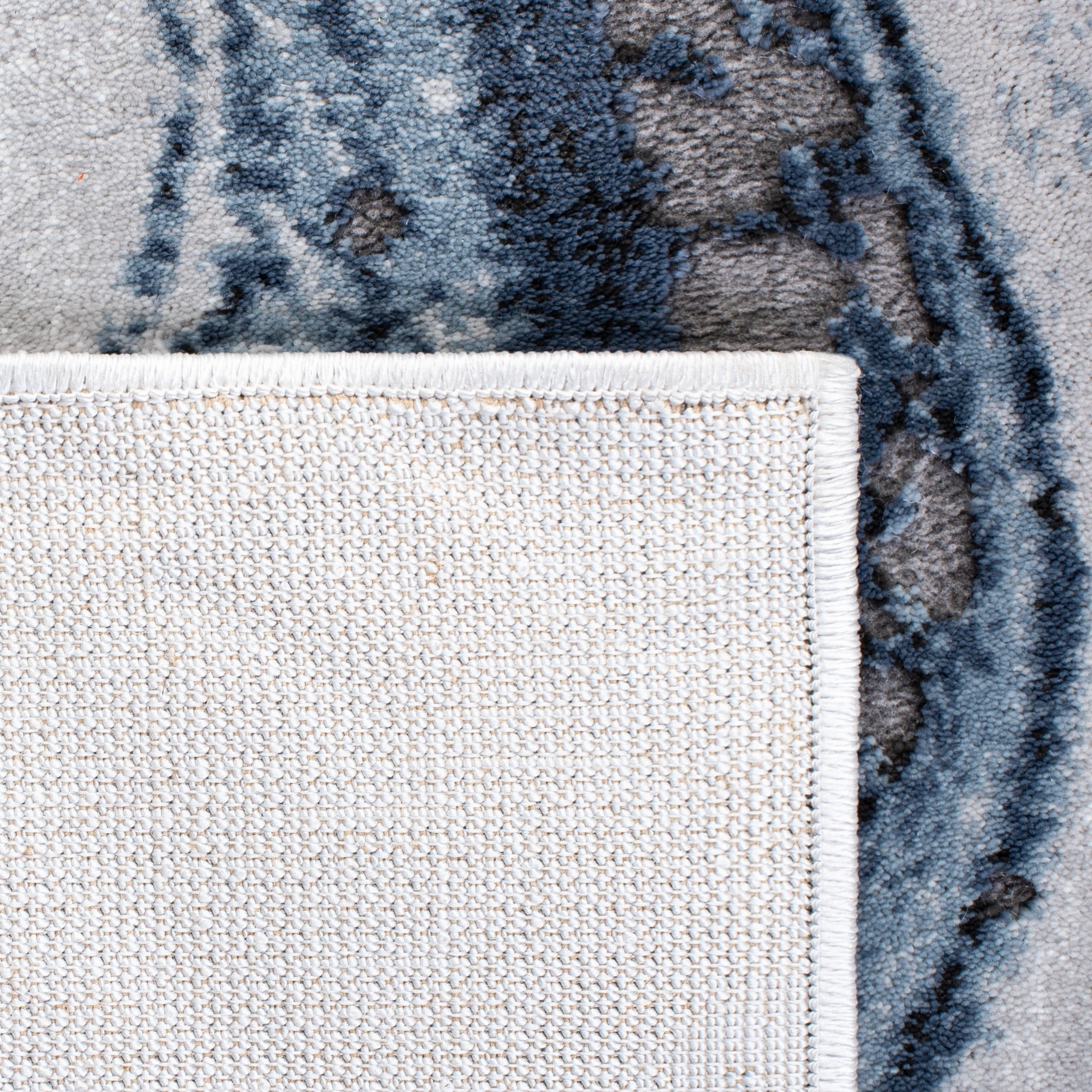SAFAVIEH Craft Angjelko Abstract Area Rug, Blue/Grey, 10'6" x 14'