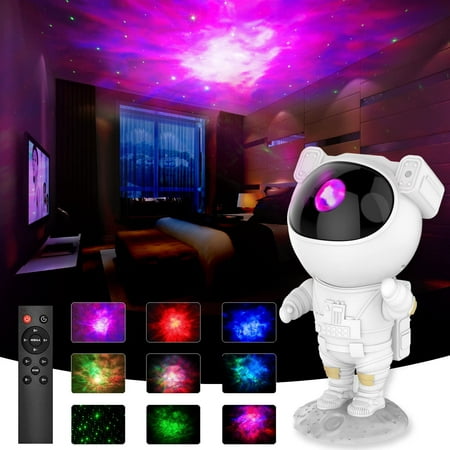 

Star Projector Night Lights Astronaut Galaxy Nebula Ceiling Led Light Projector with Timer and Remote Starry Lamp for Children and Adults