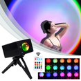 thumbnail image 1 of Lámpara De Proyector De Puesta De Sol, Sincronización De Música, 16 Cambios De Color, Control Remoto, Proyector Led, Luz Nocturna Para Fiesta, Decoración Del Hogar, Sala De Estar Advancent HA036740-00, 1 of 6
