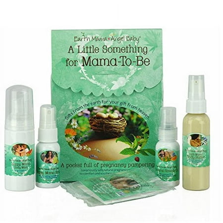 Earth Mama Angel Baby A Little Something for Mama-to-Be organic pregnancy Gift Set, 5 Piece