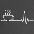 thumbnail image 2 of CafePress - Coffee Heartbeat Maternity T Shirt - Maternity Dark T-Shirt, 2 of 3