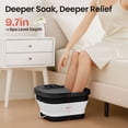 thumbnail image 3 of MaxKare Collapsible Foot Spa with Massager and Heat, Foot Spa Massager with Bubble Heat, Black, 3 of 12