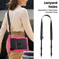 thumbnail image 7 of XYX for Xiaomi Redmi Pad 2 Case 11 inch, 3in1 Heavy Duty Shockproof Tablet Cover with Stand, Shoulder Strap, Rose, 7 of 7