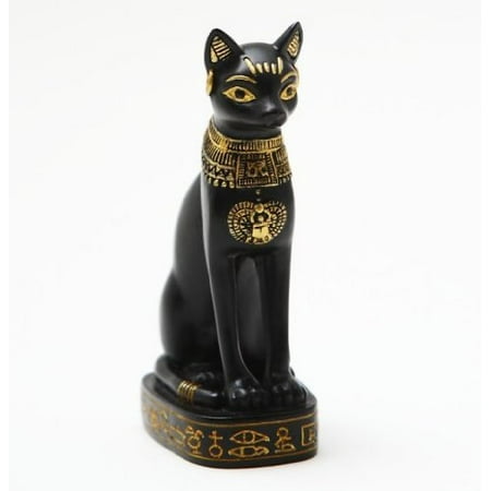 3.5 Inch Pewter Statue - 3.5 Inch Bastet Egyptian Mystical Character Resin Statue Figurine