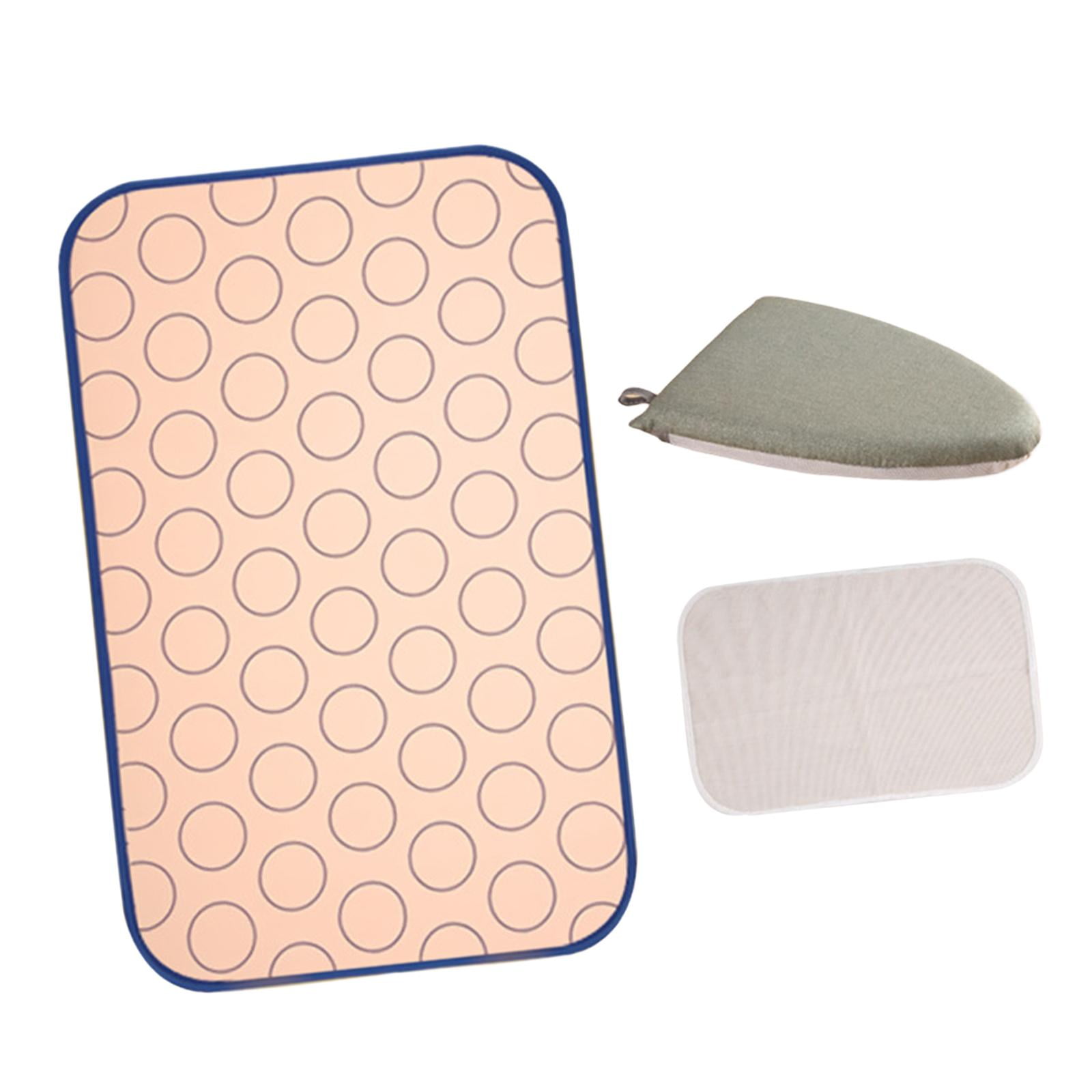 Fiocias Ironing Mat for Table Top Flat Surface Foldable Thickened Heat Protection Travel 62cmx120cm
