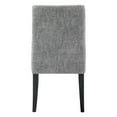 thumbnail image 5 of Upholstered Dining Chair Set of 2 Mid Century Modern Comfy Chair for Kitchen, Fabric in Pebble Gray, 5 of 14