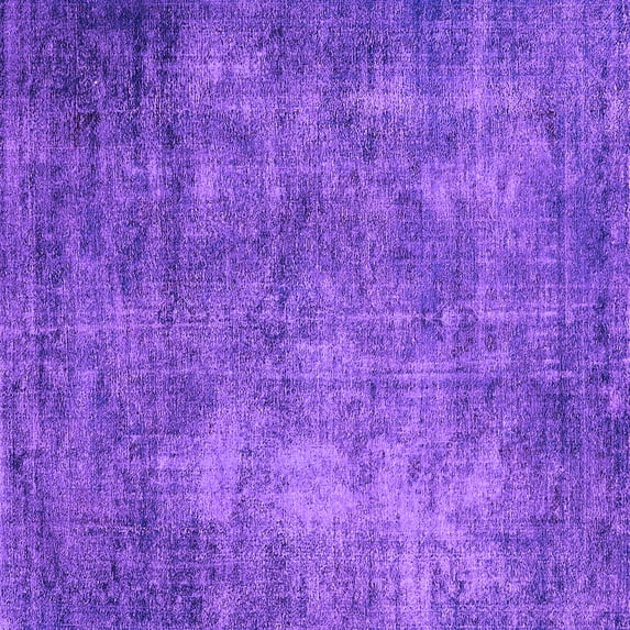 Ahgly Company Indoor Square Oriental Purple Industrial Area Rugs, 3' Square