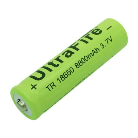 UltraFire 18650 Battery 8800mAh 3.7V Li-lon Battery Rechargeable Battery for Flashlight Torch Cameras Remote Control Toys, MP3 (Best Batteries For Camera Flash)