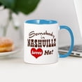 thumbnail image 3 of CafePress - Somebody In Nashville Loves Me Mug - 11 oz Ceramic Mug - Novelty Coffee Tea Cup, 3 of 4