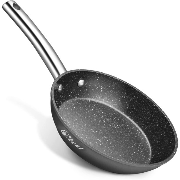 Fashionwu Nonstick Frying Pan, Aluminum Alloy Body with AntiWarp Base