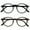 Black / Brown - 2 Pairs, variant on OPULIZE REY Reading Glasses - 2-Pack - Retro Round Frame - Matte Black - Mens Womens - Spring Hinges - RR56-1 - +1.00