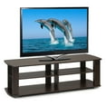 thumbnail image 2 of Furinno Nelly Wood Entertainment Center TV Stand for TV up to 50" in Dark Brown, 2 of 4