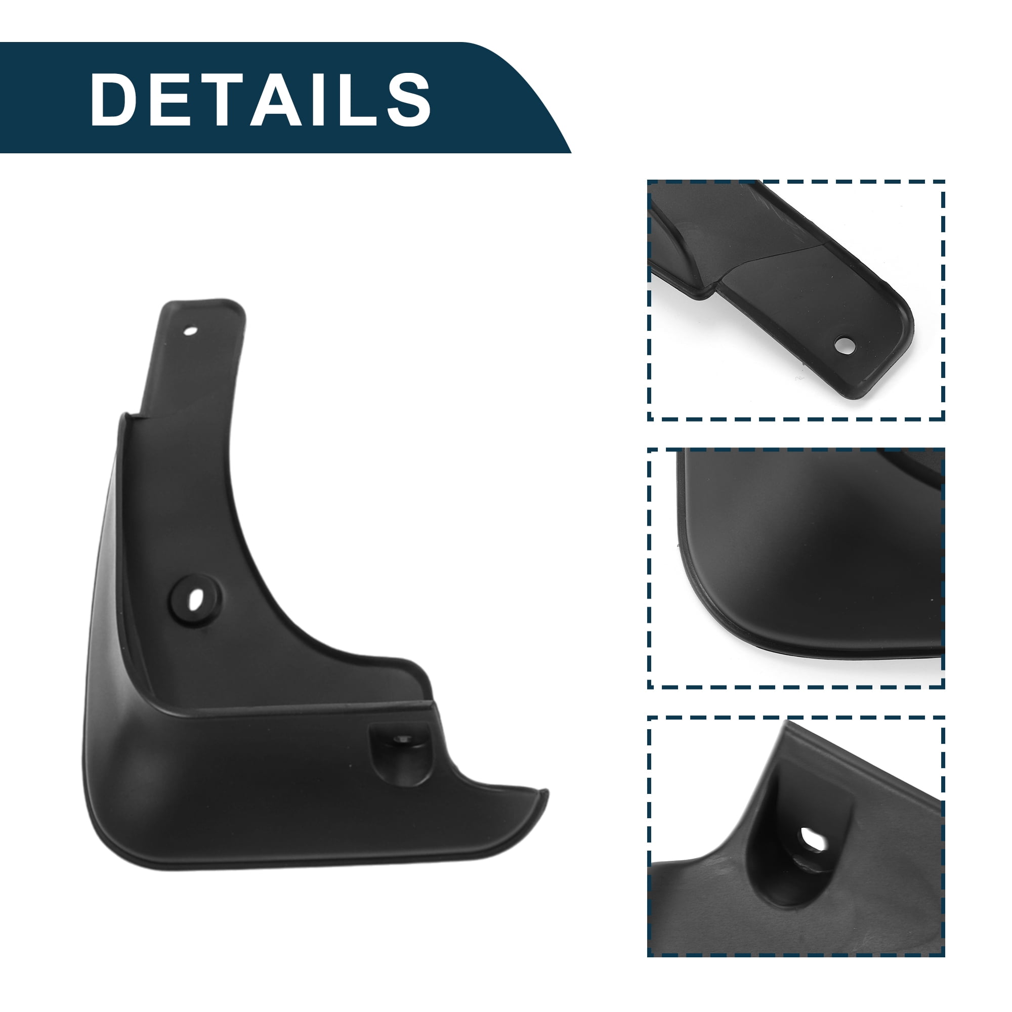 Unique Bargains Mud Flaps Splash Guards for Toyota Camry 2003-2009 Front & Rear Mud Guards W/Mount Accessories