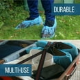 thumbnail image 4 of 100PCS Plastic Disposable Shoe Covers Medical Waterproof Boot Covers Overshoes Rain Shoe Covers Mud-proof Blue Color, 4 of 7