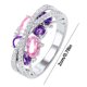 thumbnail image 4 of Anillo HUOGUO, mariposa, diamante, aleación moderna en forma de corazón, 4 of 5
