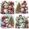 thumbnail image 1 of Art Craft Kit Mnsiet, paquete de 4 muñecos de nieve navideños, 30 x 40 cm, 1 of 7