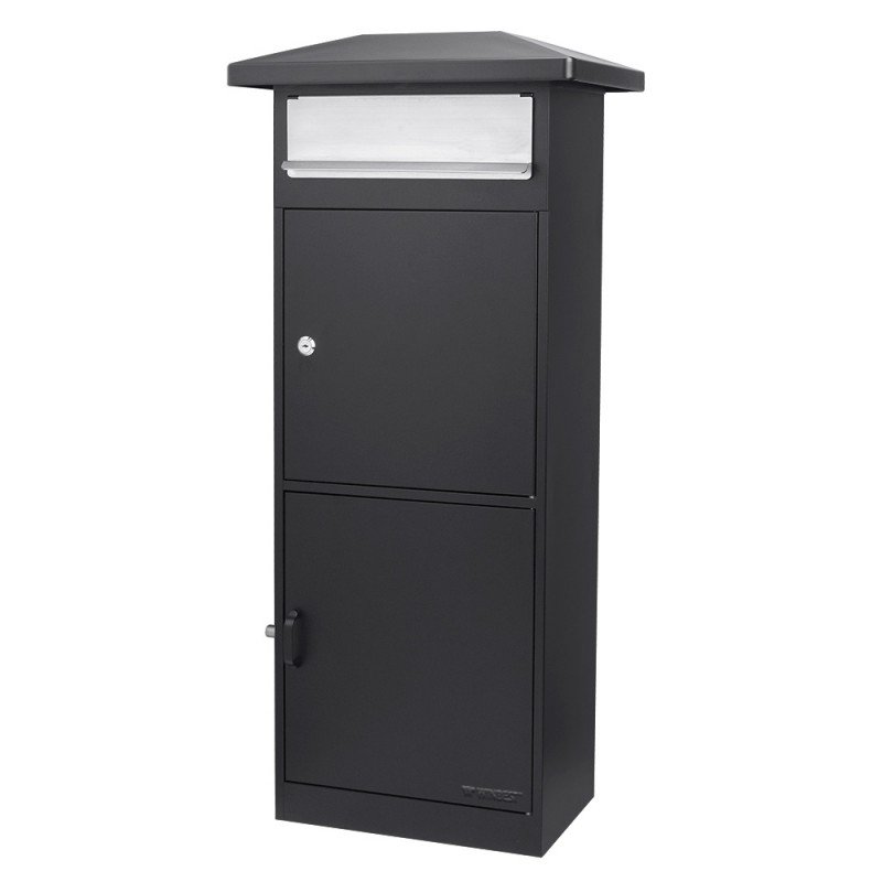 Winbest Steel Freestanding Floor Lockable Drop Slot Mail Box with