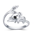 thumbnail image 2 of Anillo Abierto Ajustable Anillo de Amistad Koala Anillo Abierto Ajustable Lindo Anillo de Amistad Regalo Niñas Anillo de Regalo de Cumpleaños Lindo Anillo Abierto de Animales, 2 of 8