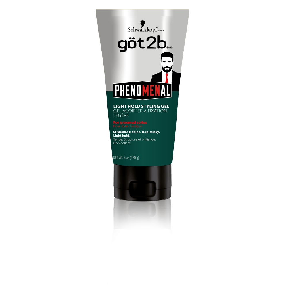 Got2b PhenoMENal Light Hold Styling Hair Gel, 6 Ounce