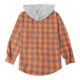 thumbnail image 5 of Kukoosong Men's Warm Sherpa Lined Fleece Plaid Flannel Shirt Jacket Button-Down Hoodies, 5 of 6