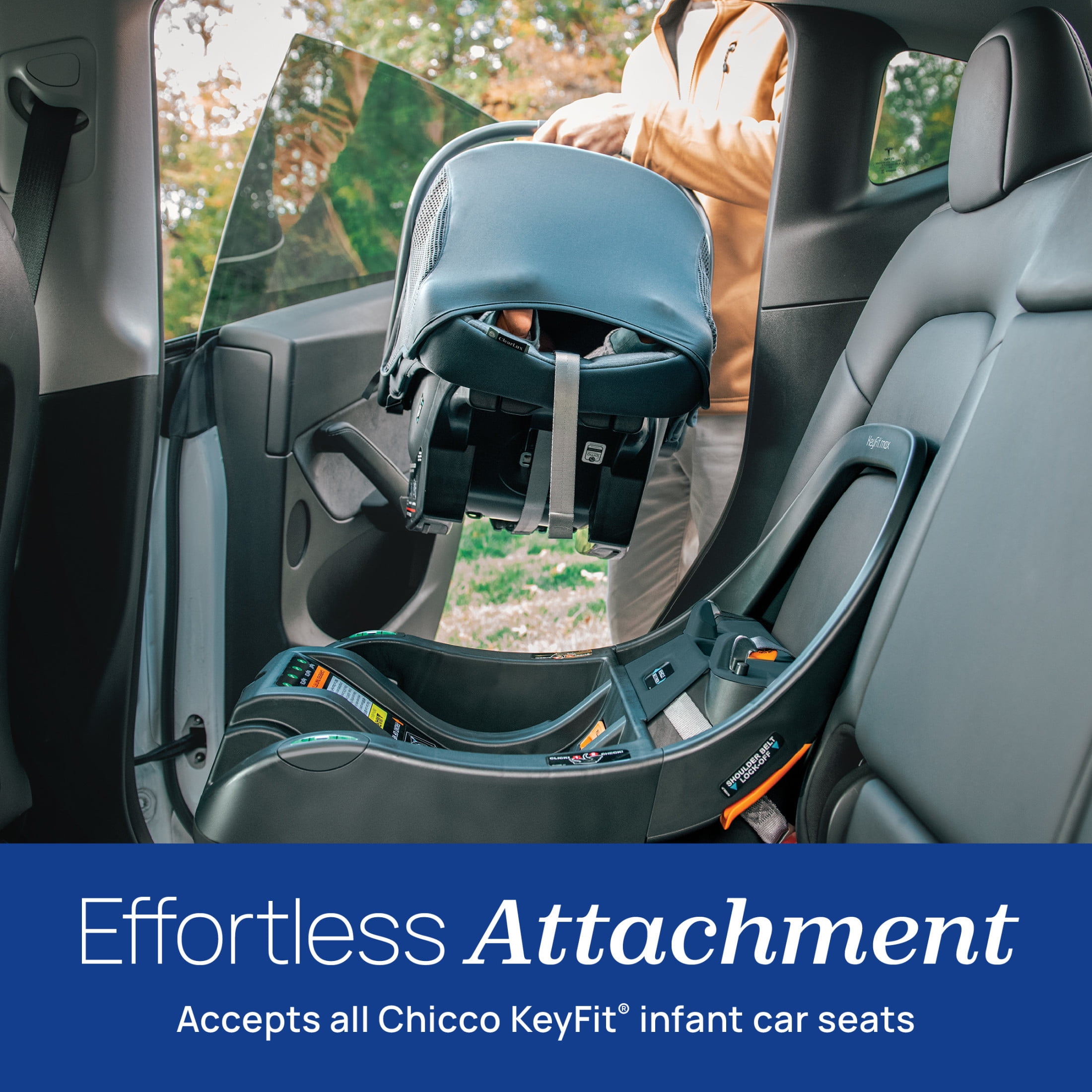 Chicco KeyFit® Max Infant Car Seat Base for all Chicco KeyFit® Infant Car Seats - Anthracite (Grey), New