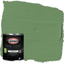 Glidden One Coat Interior Paint and Primer, Moss Ring / Green, 1 Quart, Flat