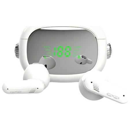 JOGZMZ Bluetooth Headphones Touches LED Digital Display Screen 5.3 Bluetooth Chip HIFI Stereo Surround Sound Intelligent Noise Reduction Low Latency