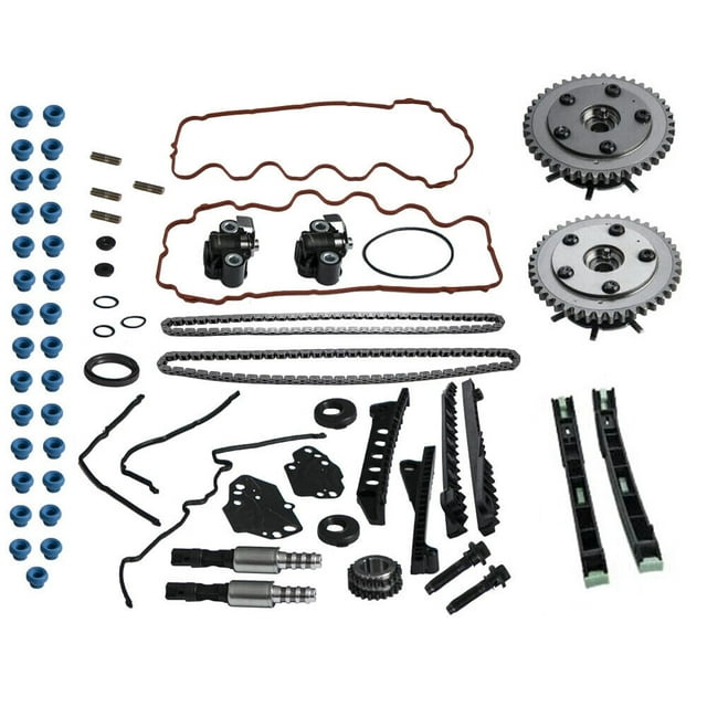 Max Motosports Timing Chain Kit and Cam Phasers&VVT Valves For 5.4L