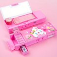 thumbnail image 3 of Smart Girl Stationery Box: Securely Lock Away Your Supplies with this Double Layer Pencil Bag!, 3 of 4