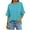Light Blue, variant on Bmawag Tops for Women Plus Size Short Sleeve Crew Neck Polka Dot Lightweight Tops Blouses Women's Spring Summer Casual Vacation Leisure Loungewear Army Green L