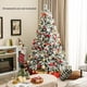 thumbnail image 3 of Árbol de Navidad Costway Flocado con Nieve Preiluminado 210 cm 320 Luces 8 Modos, 3 of 6