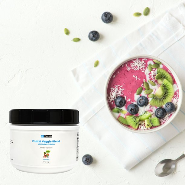 FitFormula Fruit & Veggie Blend with Herbs, Fiber & NonDairy
