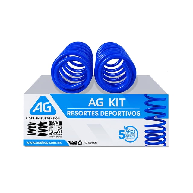 Resortes AG Kit para Auto Traseros para Seat Cordoba A2 2002 a 2009 2 Piezas Nuevos