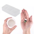 thumbnail image 4 of Unique Bargains 1 Pc 3 Compartment Pill Case Durable for Travel Clear, 4 of 6