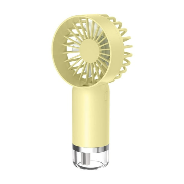 Ventilador de pulverización portátil con niebla de agua - Ventilador portátil recargable USB de 3 velocidades - Batería de 500mAh durante 8 horas - Motor sin escobillas 5800