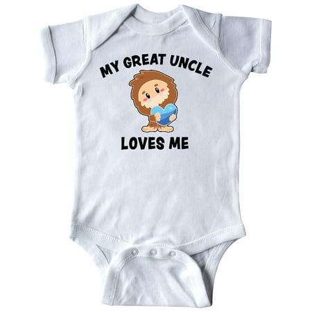 

Inktastic Cute Bigfoot My Great Uncle Loves Me Gift Baby Boy Bodysuit