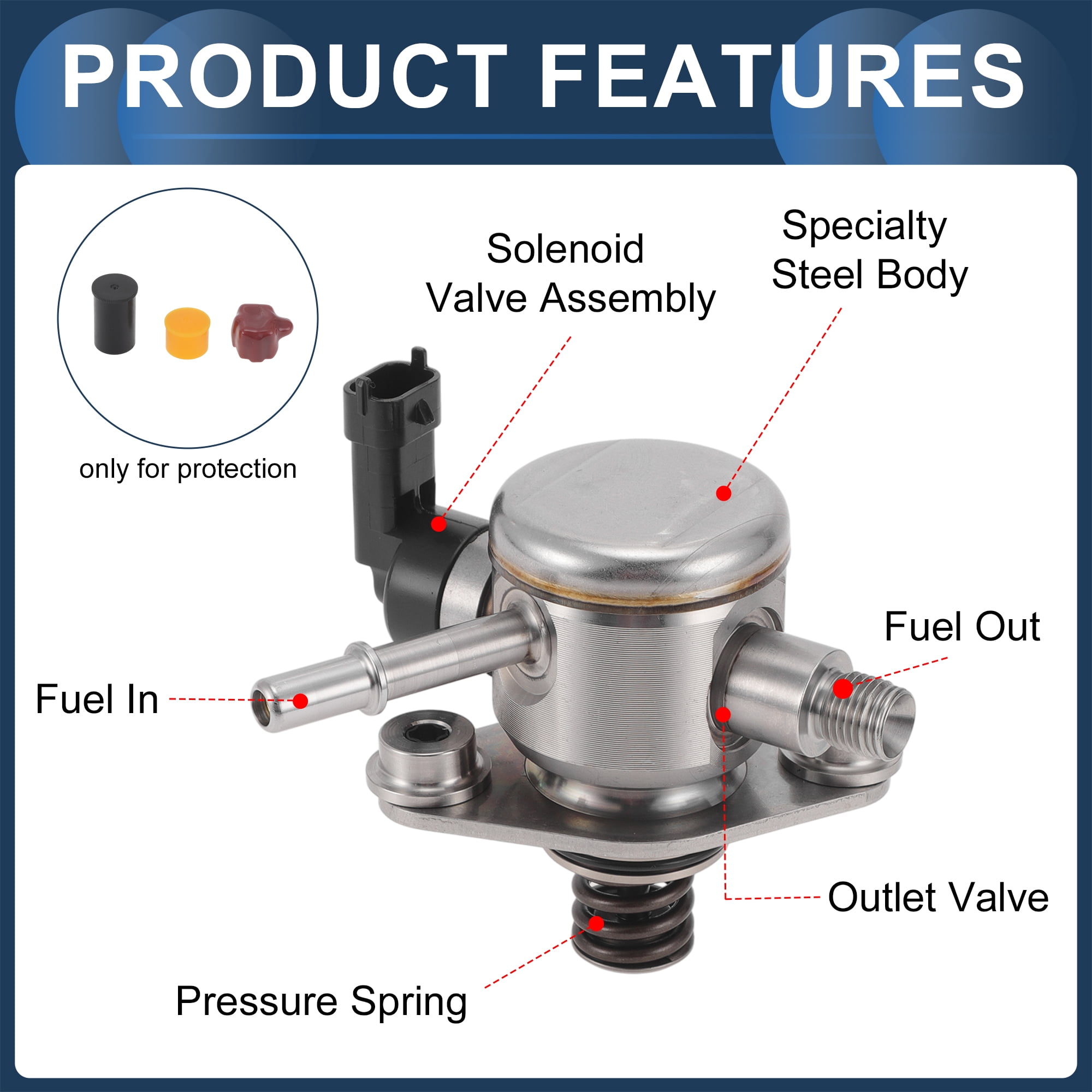 High Pressure Fuel Pump for Chevrolet Equinox Malibu Impala for GMC Terrain No.12641847 Fuel Pump Assembly