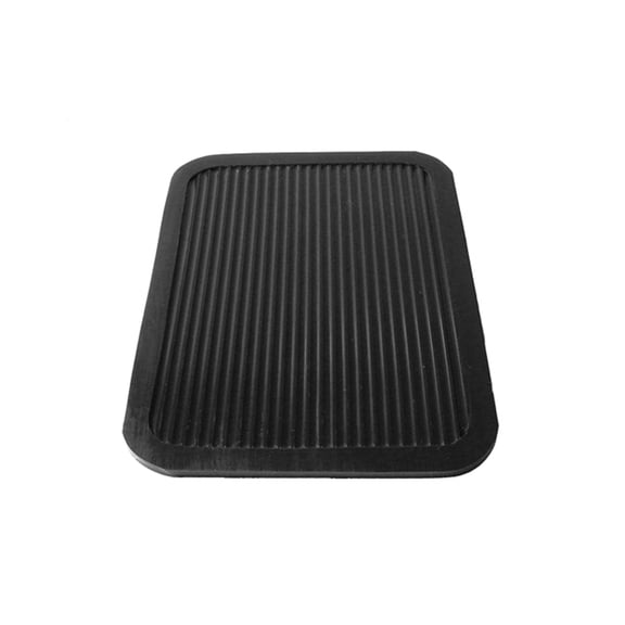 Small Mat 3-3/8" wide X 4-5/8" long, 1/8" Thickness, Black Rubber - RM 10