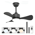thumbnail image 1 of Ventilador De Techo Modernos De 28 Pulgadas, Ventilador De Techo Con Luz Led Y Control Remoto Xtellar negro, 1 of 4