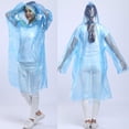 thumbnail image 3 of 5Pcs Unisex Disposable Waterproof Hooded Outdoor Hiking Riding Raincoat Poncho, 3 of 10