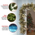 thumbnail image 5 of National Tree Company Artificial Christmas Garland, Green, Glittery Pine, Decorated With Pine Cones, Frosted Branches, Christmas Collection, 6 Feet, 5 of 5