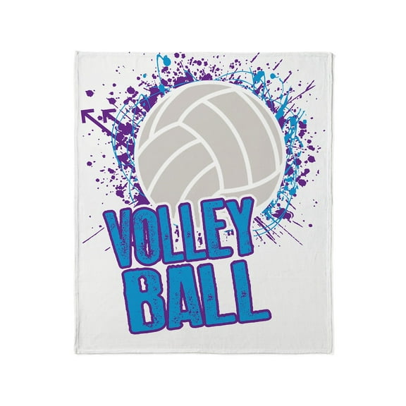CafePress - Volleyball Splatter Throw Blanket - Soft Fleece Throw Blanket, 50"x60" for All Ages