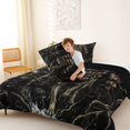 thumbnail image 4 of Manfei Vintage Flag Queen Comforter Set,Wild Wolf Comforter Sets Queen,Brown Red,Black Reversible,3pcs,1 Comforter and 2 Pillowcases, 4 of 7