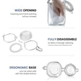 thumbnail image 4 of Bormioli Rocco Fido Collection, 2 Pack, 67.75 Oz. Food Storage Glass Jars, Airtight Rubber Seal & Glass Lid, With Stainless Wire Clamp,Made In Italy, Dishwasher Safe, BPA Free, 4 of 6