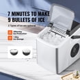 thumbnail image 4 of KFFKFF Ice Make 26 lbs/24 hrs Capacity Portable Ice Maker, Stainless Steel, 4 of 9