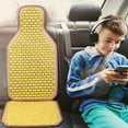 thumbnail image 4 of Summer Wooden Bead Car Seat Cushion Set, Breathable Backrest Cushion, Comfortable Seat Cover, Easy Installation for All Car Types, Cool and Stylish Design, 4 of 6