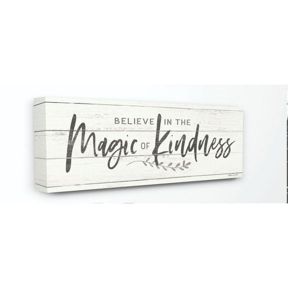 Stupell Industries Kindness Family Home Inspirational Word Textured Wood Design Canvas Wall Art by Stephanie Workman Marrott