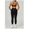 thumbnail image 3 of PISONIC Two Piece Workout Sets For Women Sport Bra Matching High Waist Scrunch Butt Leggings Gym Yoga Active Wear Outfits, 3 of 7